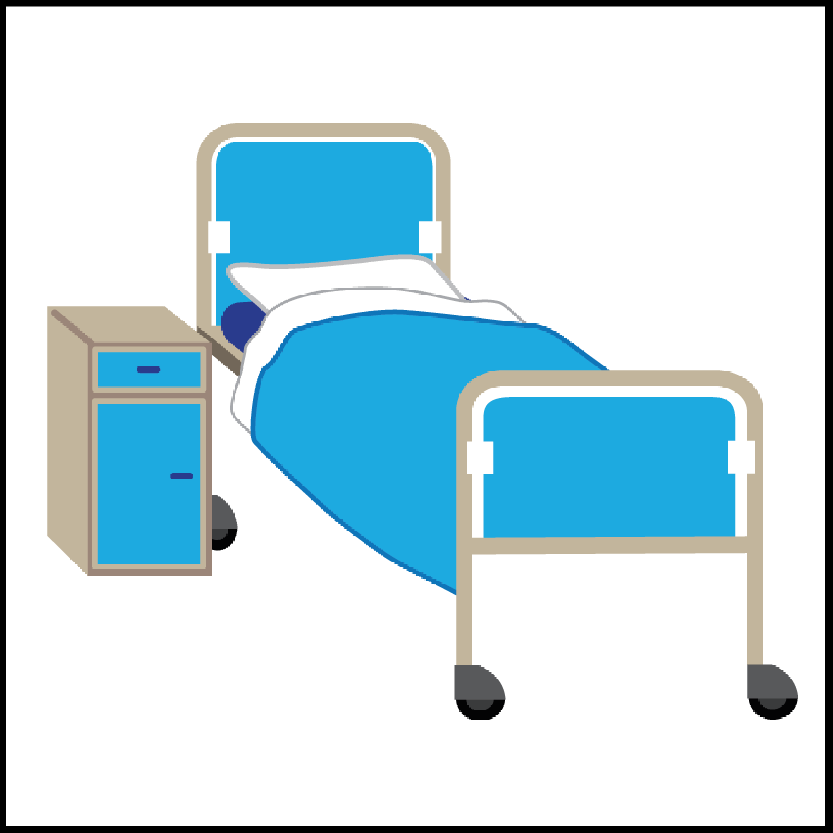 Image of a hospital bed