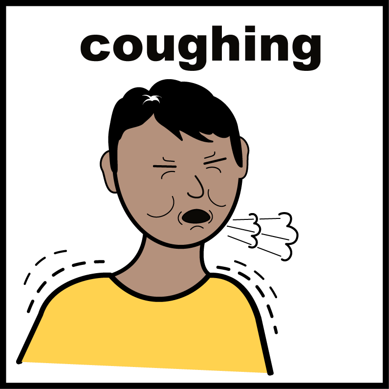 picture of a person coughing