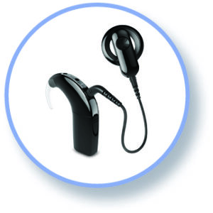 Photograph of a cochlear implant