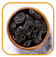 Bowl of prunes